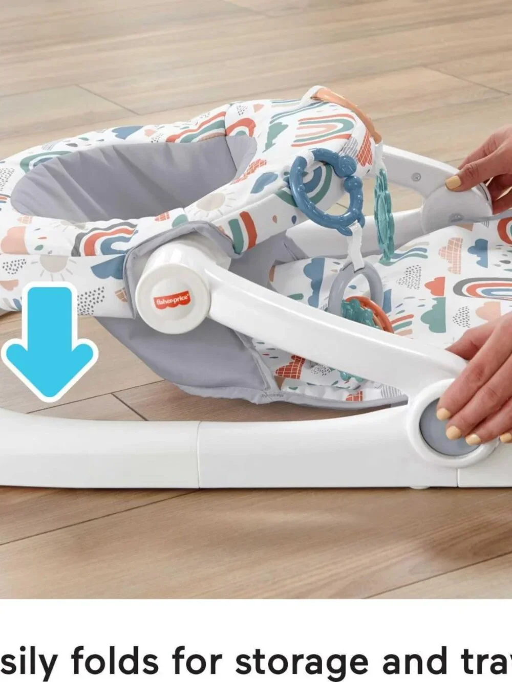 Fisher-Price Portable Foldable Baby Chair Sit-Me-Up Floor Seat